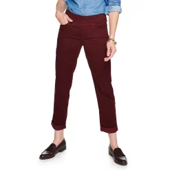 Women's Croft & Barrow® Pull-On Girlfriend Jeans