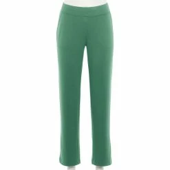 Petite Croft & Barrow® Easy Knit Straight-Leg Pants