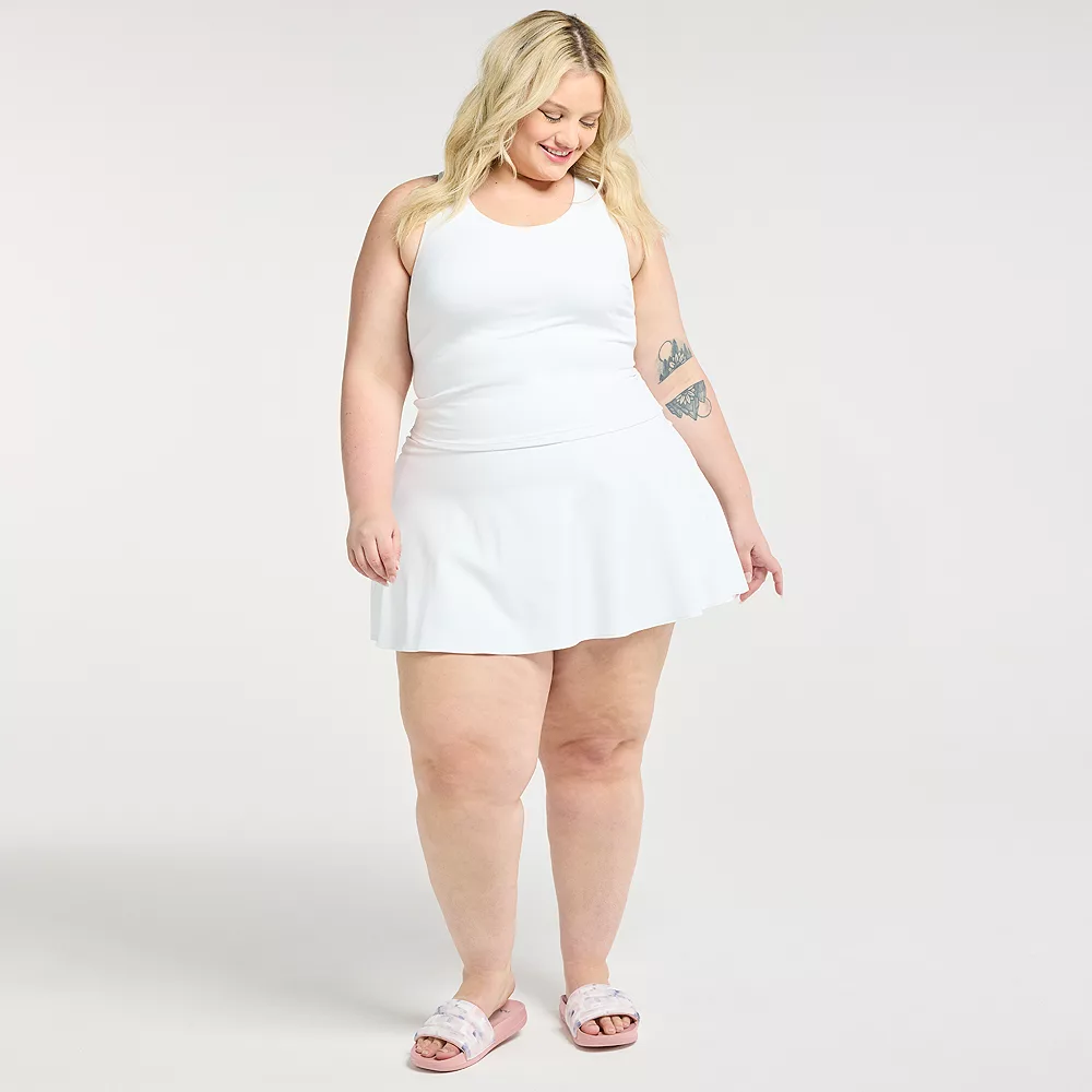 Plus Size FLX High-Waisted Affirmation Skort with Pockets - Image 4