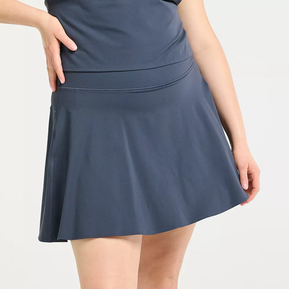 Plus Size FLX High-Waisted Affirmation Skort with Pockets - Image 2