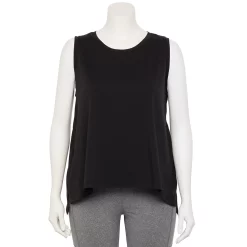 Plus Size FLX Core High-Low Tank