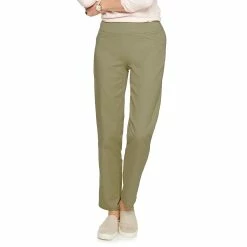 Petite Women's Croft & Barrow® Effortless Stretch Pull-On Straight Pants