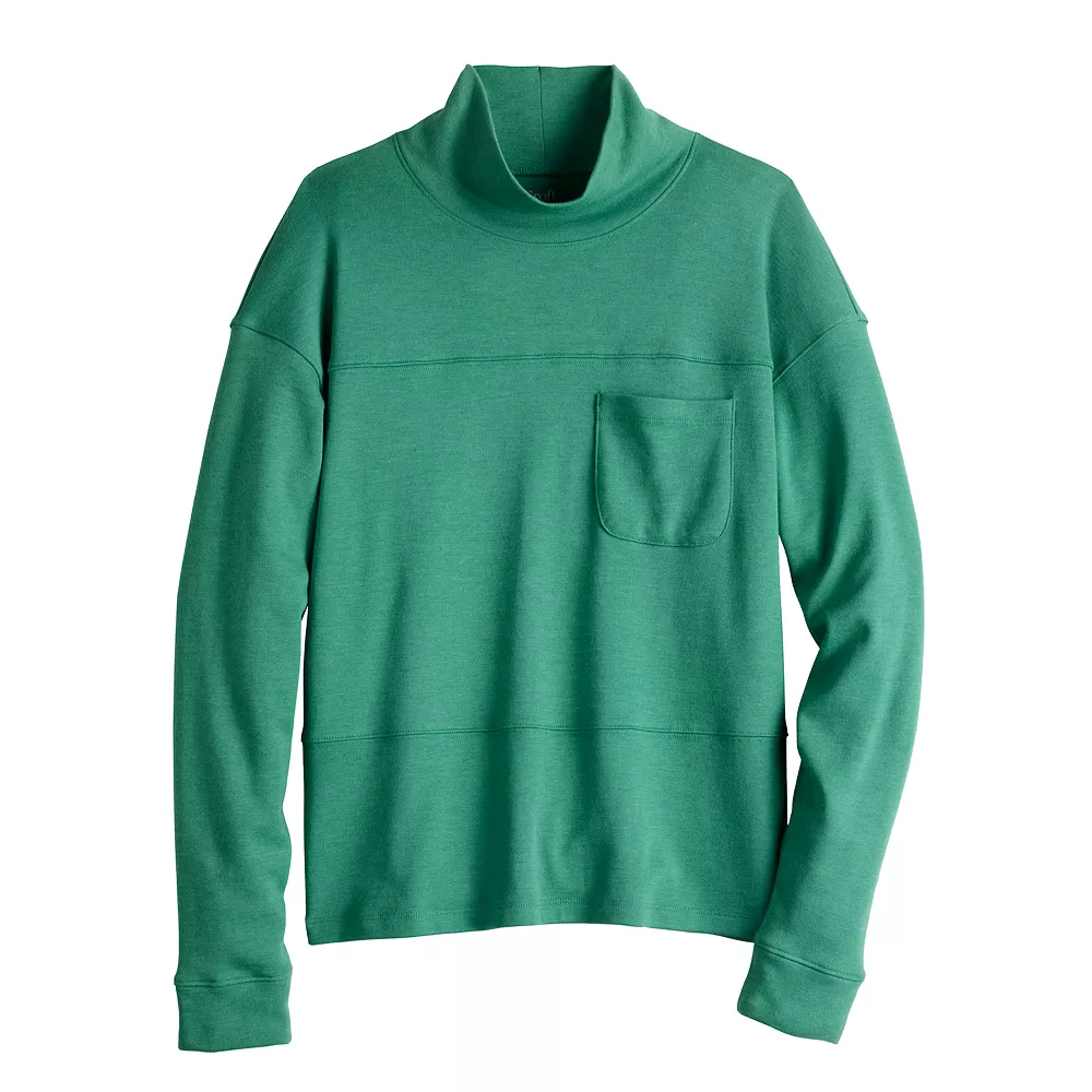 Women's Croft & Barrow® Mockneck Sweatshirt - Image 8