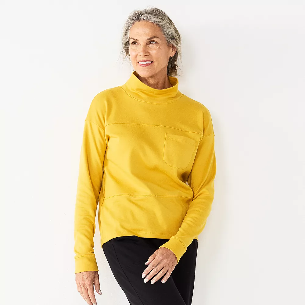 Women's Croft & Barrow® Mockneck Sweatshirt - Image 6