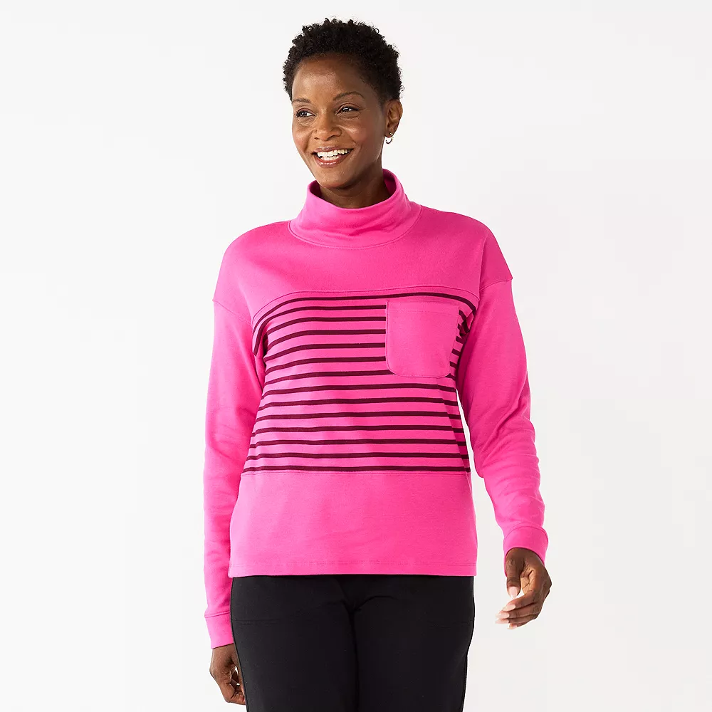 Women's Croft & Barrow® Mockneck Sweatshirt - Image 5